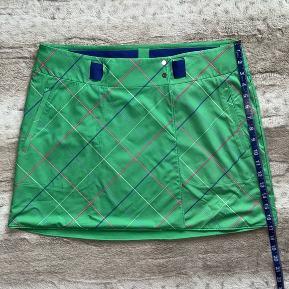 Nike⛳️ Golf Reversible Wrap Skirt Green And Blue Plaid Dri-FIT - Picture 4 of 8